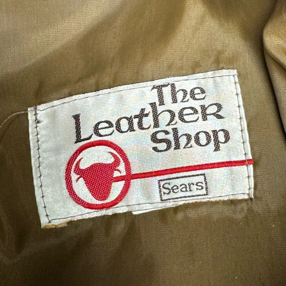 Vintage The Leather Shop (Sears) Leather Western Cut Jacket